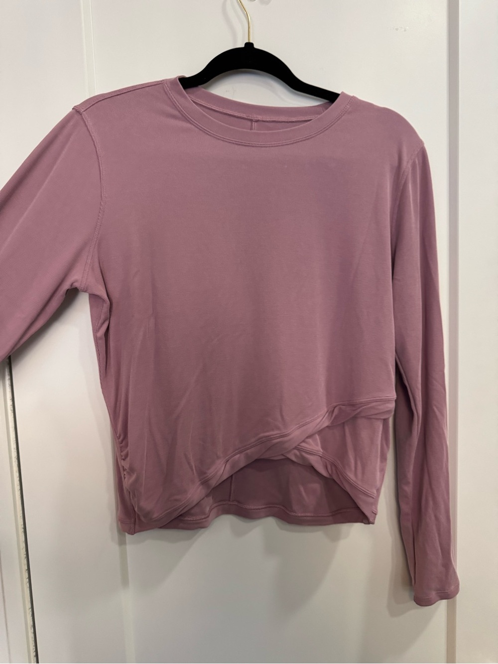 lululemon athletica Long Sleeve Cropped Pullover - Dusty Rose